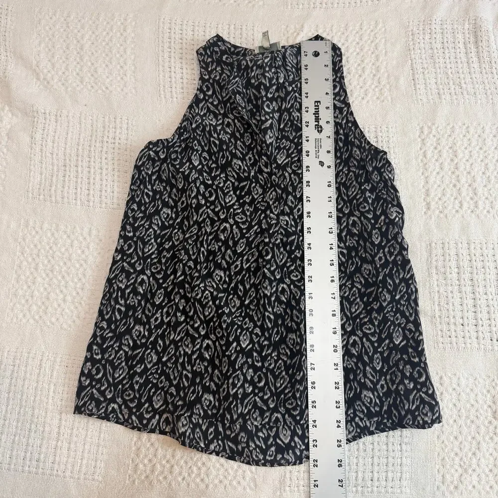 Joie XXS sleeveless notched silk blouse top shell TS 2478